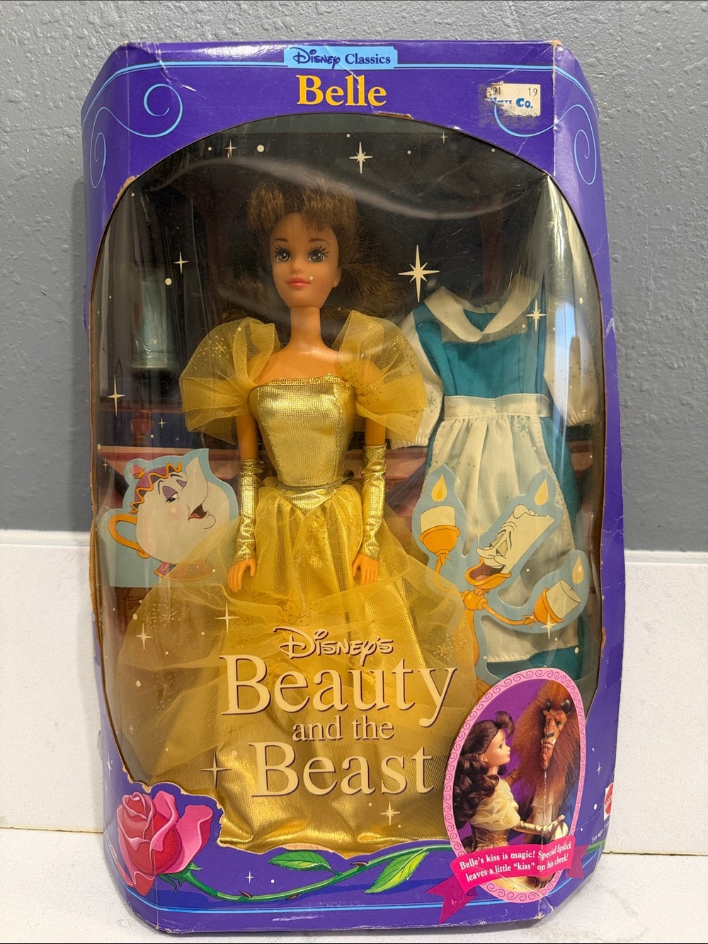 Disney Belle Doll in Yellow and Blue Outfit